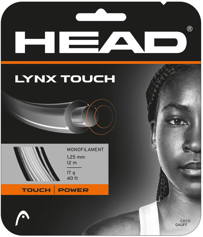 HEAD Lynx Touch 17g Tennis String 12m Set Transparent Black