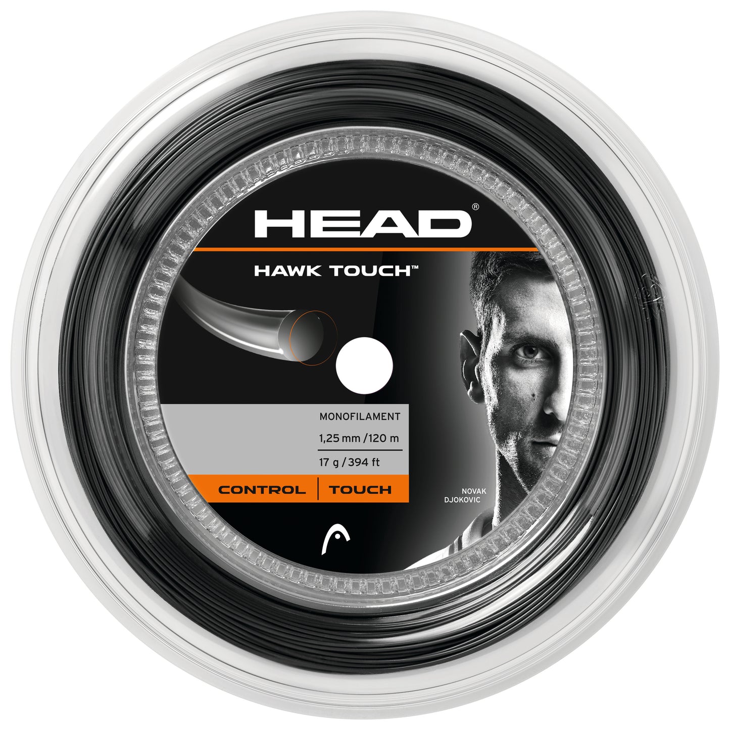 HEAD Hawk Touch 17g/1.25mm Tennis String 200m Reel Anth