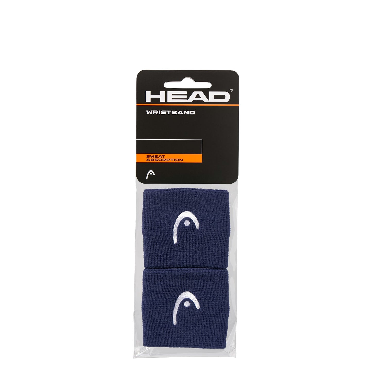 20-HEAD Wristband 2.5" Navy 2 Pack
