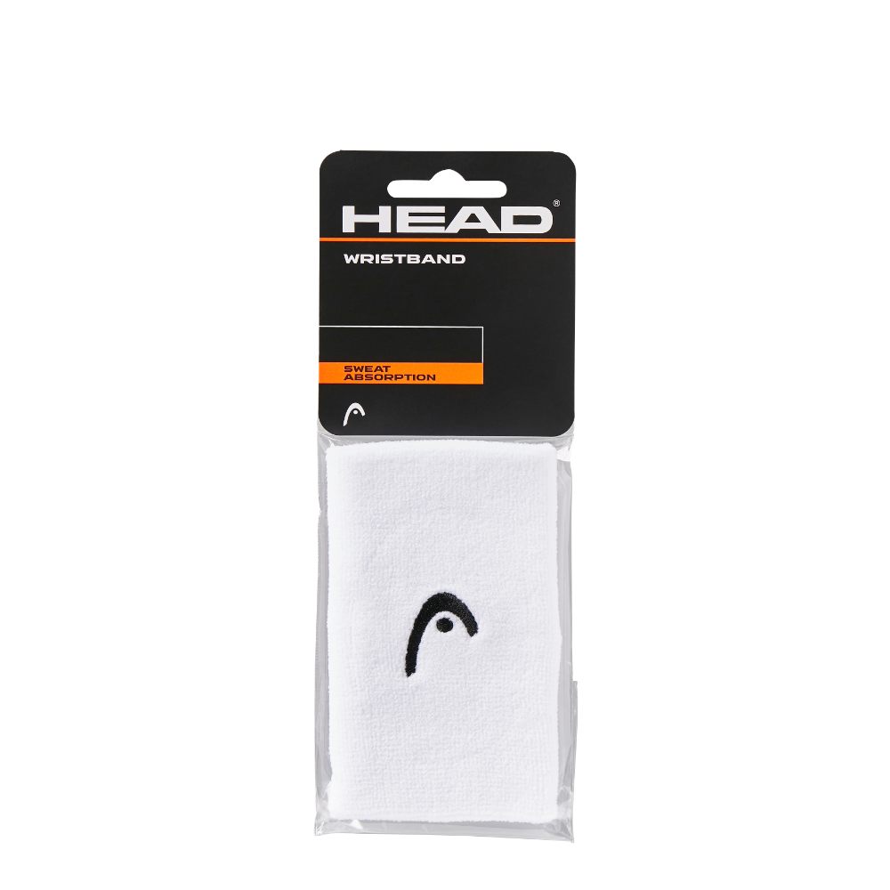 20-HEAD Wristband 5" White 2 Pack