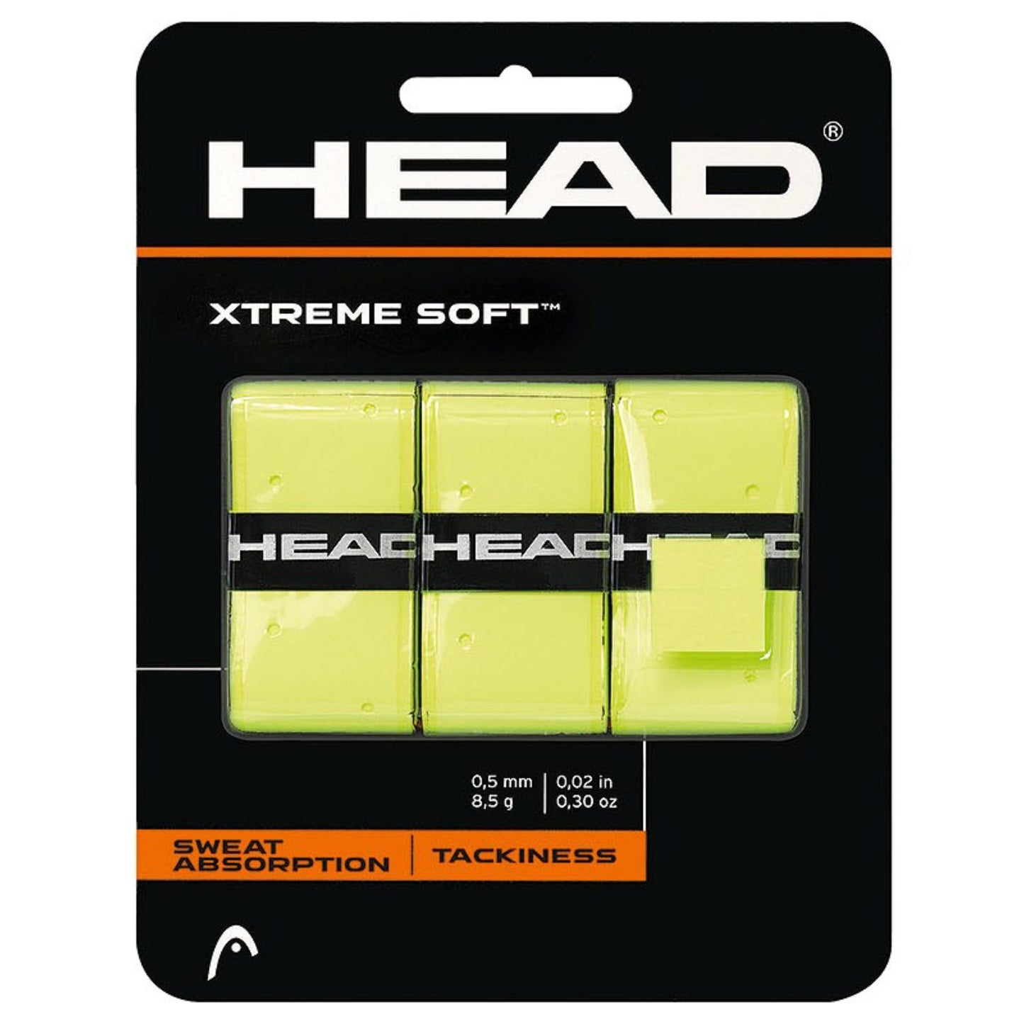 HEAD Xtreme Soft Overgrip Pk3 Yellow