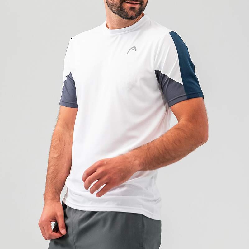 HEAD CLUB 22 Tech T-Shirt White/Navy