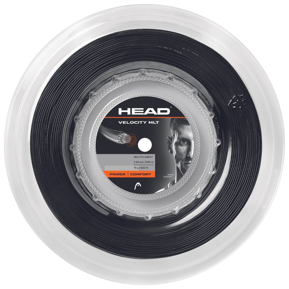 HEAD Velocity MLT 17g Tennis String 200m Reel Blk
