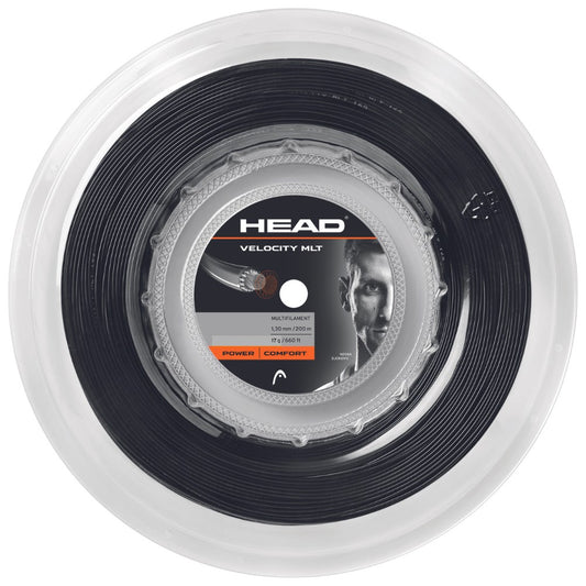HEAD Velocity MLT 17g Tennis String 200m Reel Blk