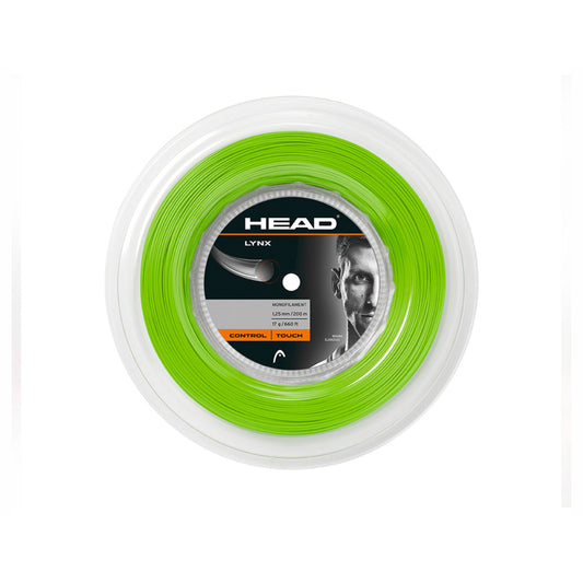 HEAD Lynx 17g/1.25mm Tennis String 200m Reel Neon Green