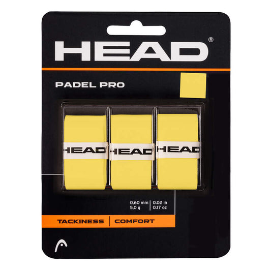 HEAD Padel Pro Overgrip 3PK Yellow