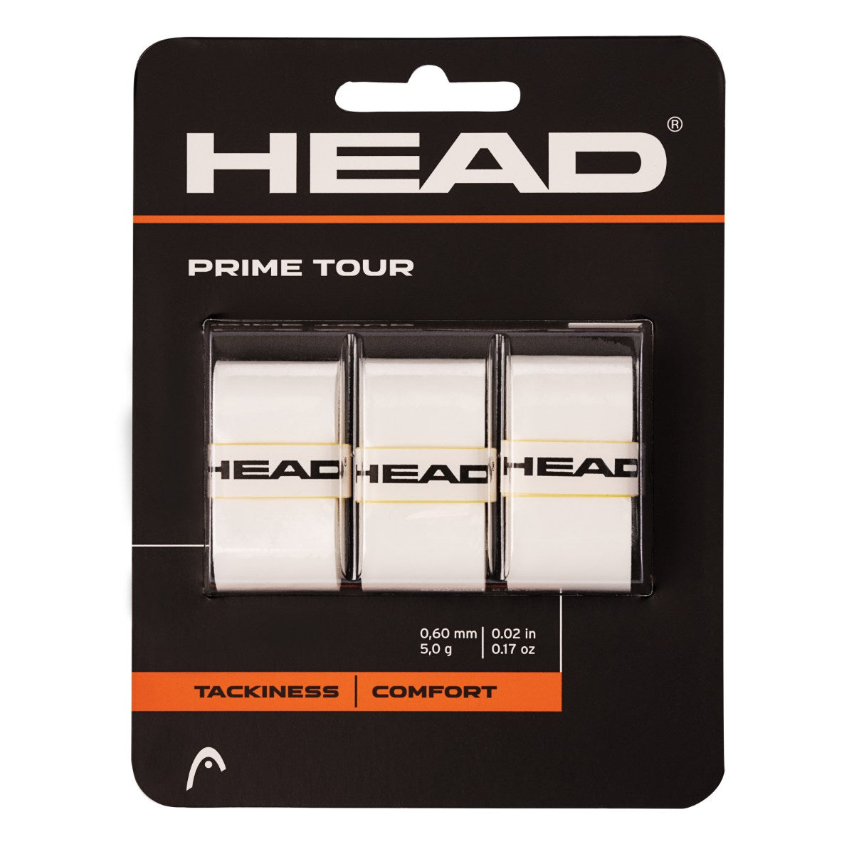 HEAD Prime Tour Pickleball Overgrip 3PK White