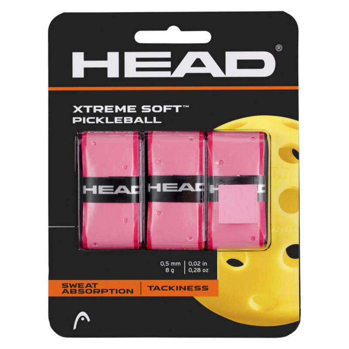 HEAD Xtreme Soft Pickleball Overgrip Pk3 Pink