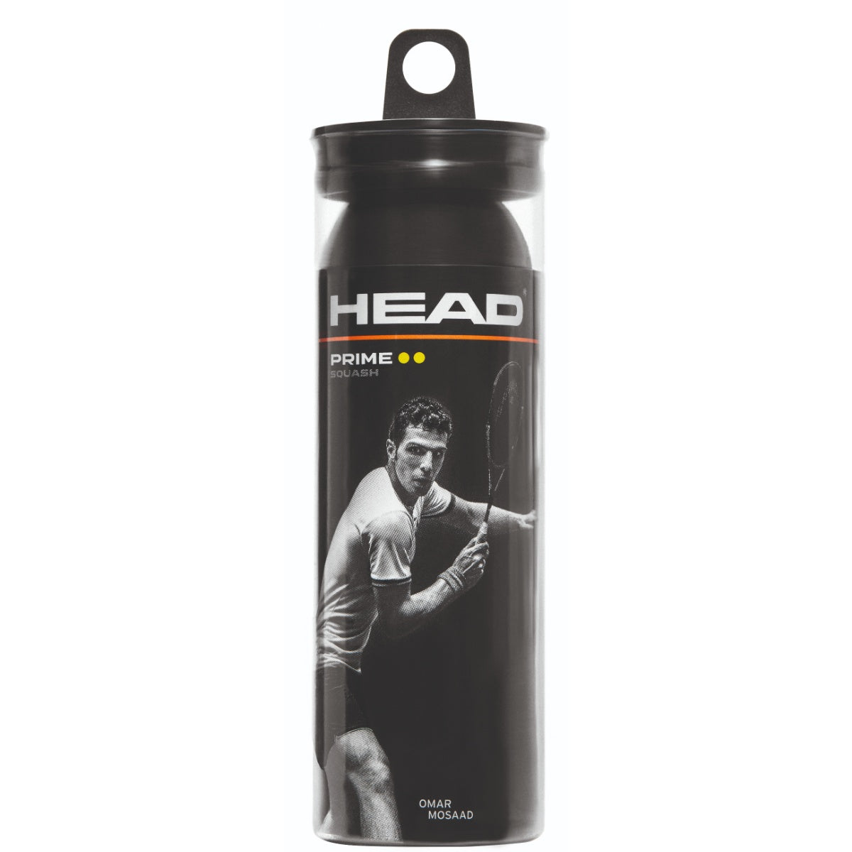 HEAD Double Yellow Dot Squash Ball 3-Ball Pk