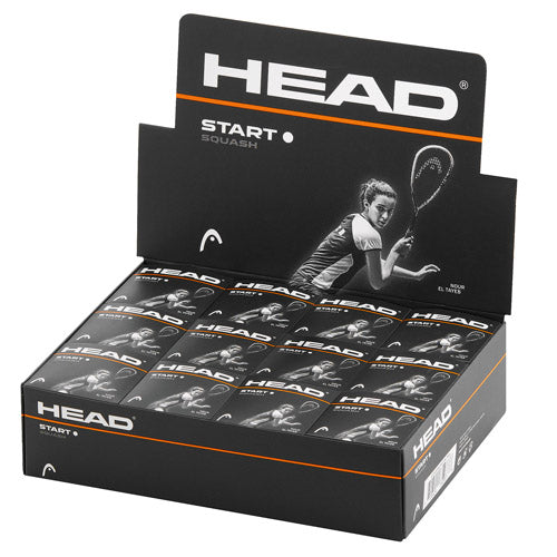 HEAD Start White Dot Squash Ball Dozen