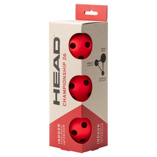 HEAD Championship 26 Indoor Pickleballs 3pk