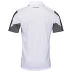 HEAD CLUB 22 Tech Polo Shirt White/Navy